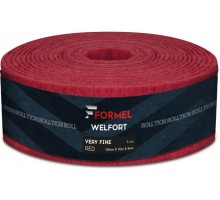 Шлифовальный войлок FORMEL WelFort Very Fine красный, рулон 115мм х 10 м х 6 мм